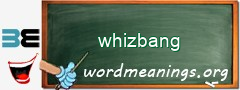 WordMeaning blackboard for whizbang